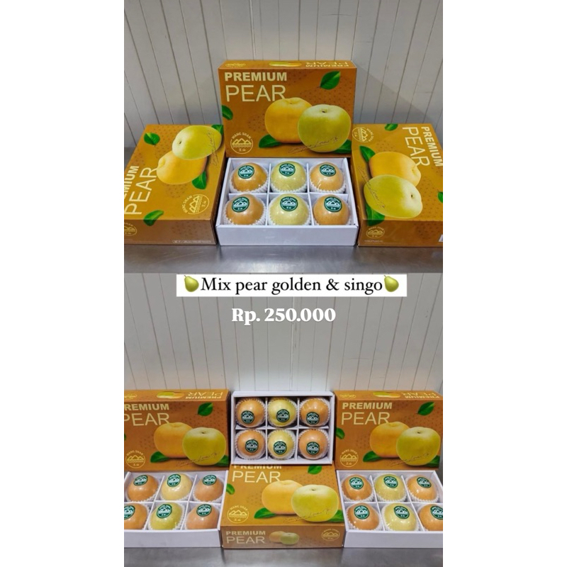 

GIFT PACK PEAR GOLDEN WANGSAN MIX PEAR SINGO GIFT IMLEK