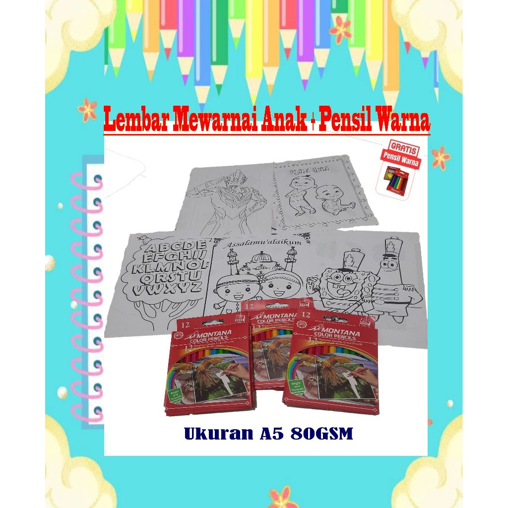 

[PROMO] Gambar Mewarnai Anak Murah, Untuk Edukasi Anak. Tersedia Gambar Upin&Ipin, Spongebob, Ultraman, Alphabet