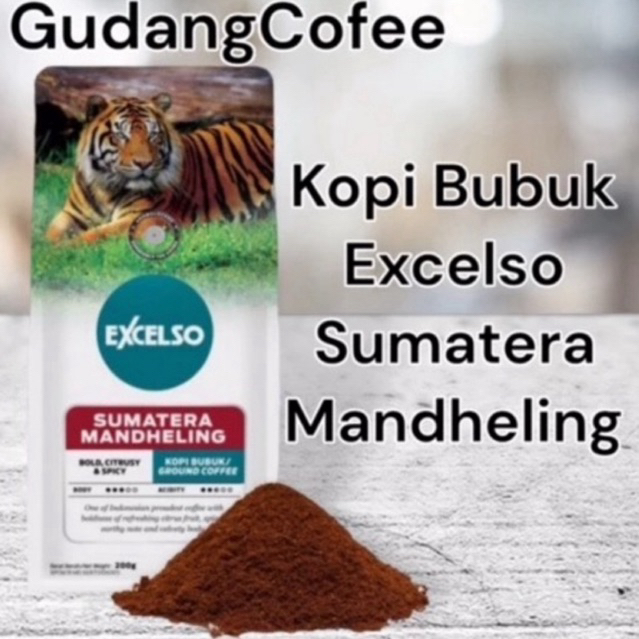 

Kopi Excelso Sumatera mandheling Bubuk 200g