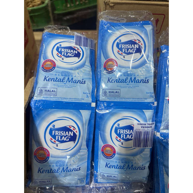 

FRISIAN FLAG Bendera kental manis Renceng isi 6 Sachet