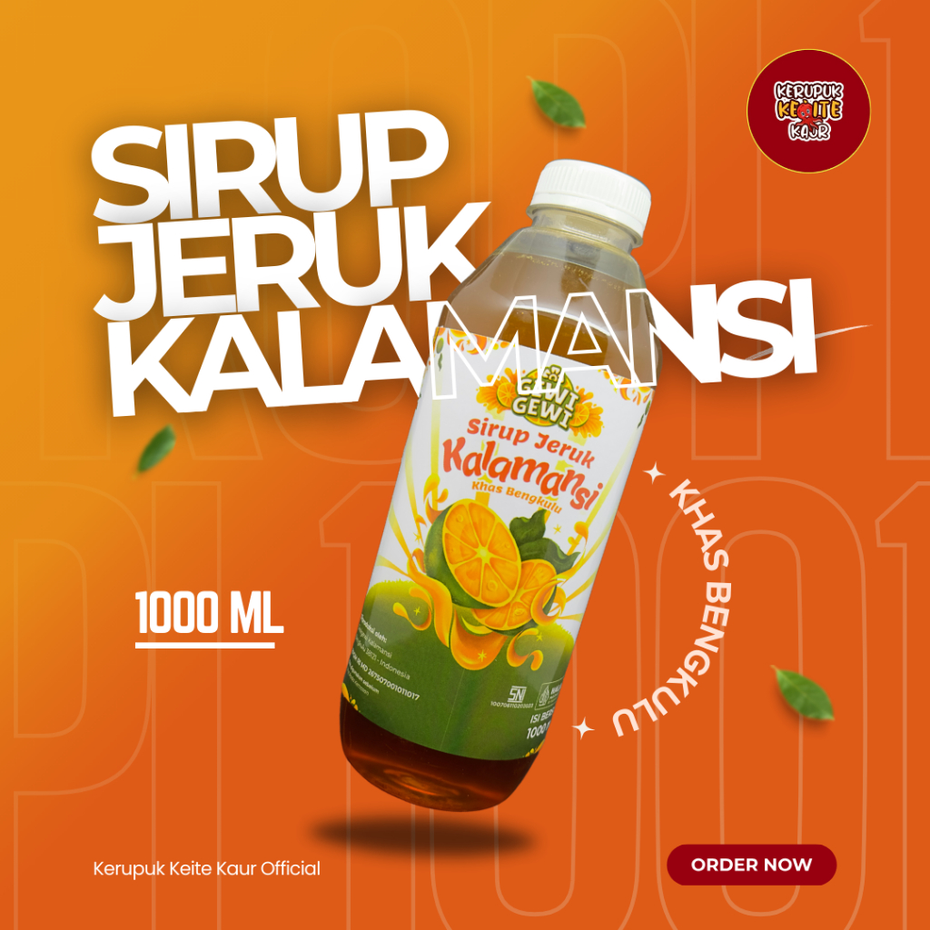 

Sirup Jeruk Kalamansi 1000ml Asli Bengkulu