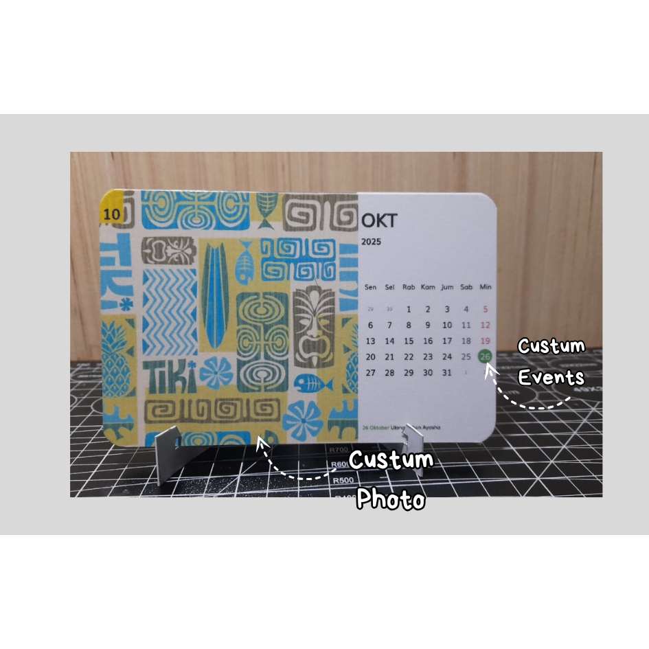 

Kalender 2025 custom unik Dapat memakai gambar atau foto sendiri dan dapat menambahkan event custom. menggunakan kertas Ivory 400gsm