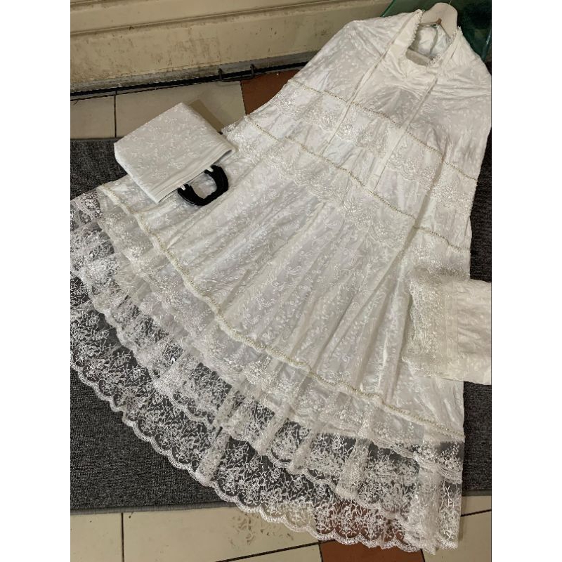 MUKENA SUTRA ORIEE SUSUN/ MUKENA SUTRA PUTIH PREMIUM/ MUKENA RENDA SUSUN