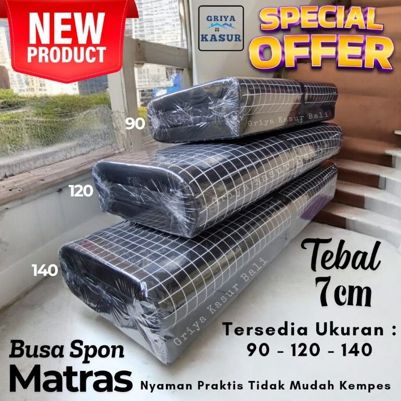 Kasur Lipat Busa Tebal 7cm   Kasur Busa Spon Nyaman Tidak Mudah Kempes Matras Busa Kasur Spon 90 Kas