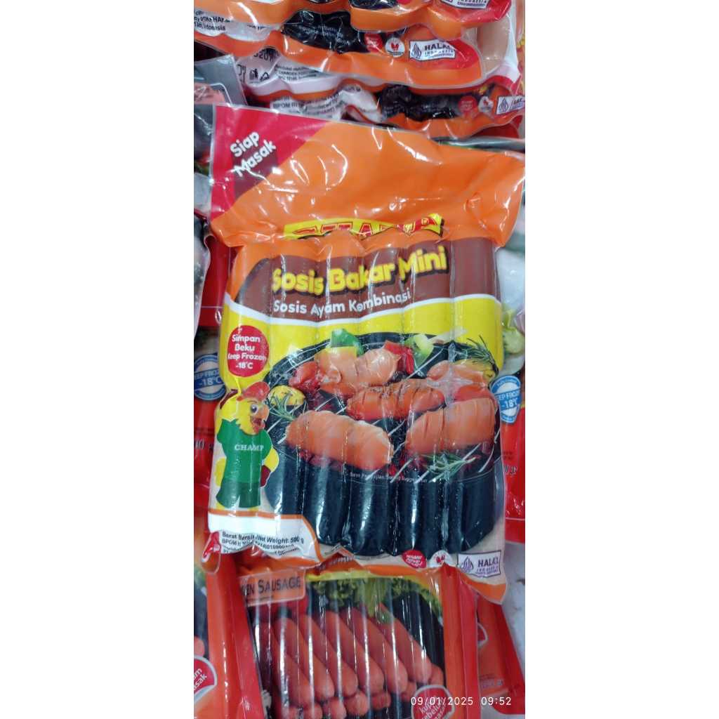 

CHAMP SOSIS BAKAR MINI - SOSIS AYAM 500GR