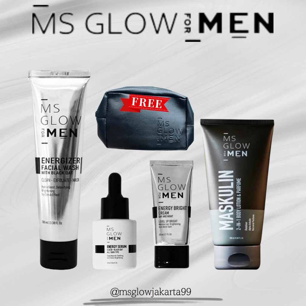 MS GLOW FOR MEN Paket Basic + Maskulin