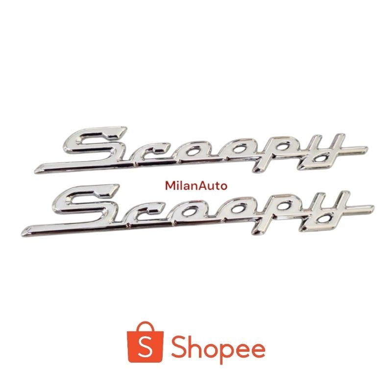 logo timbul emblem scoopy 3D (2014-2016)