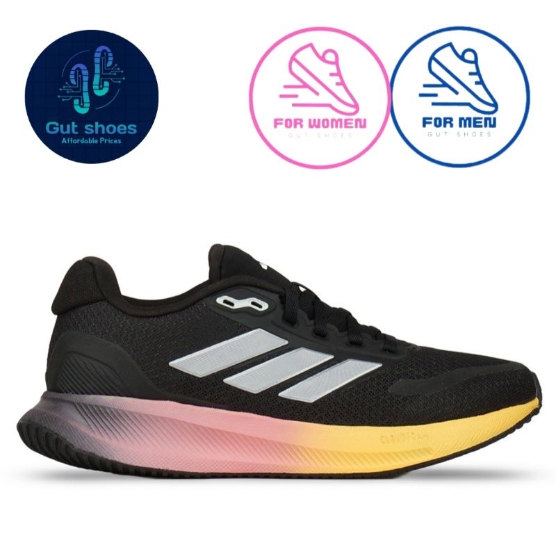 Adidas Running Shoes Runfalcon 5 Original 100% From Adidas Official Store Black Multicolor