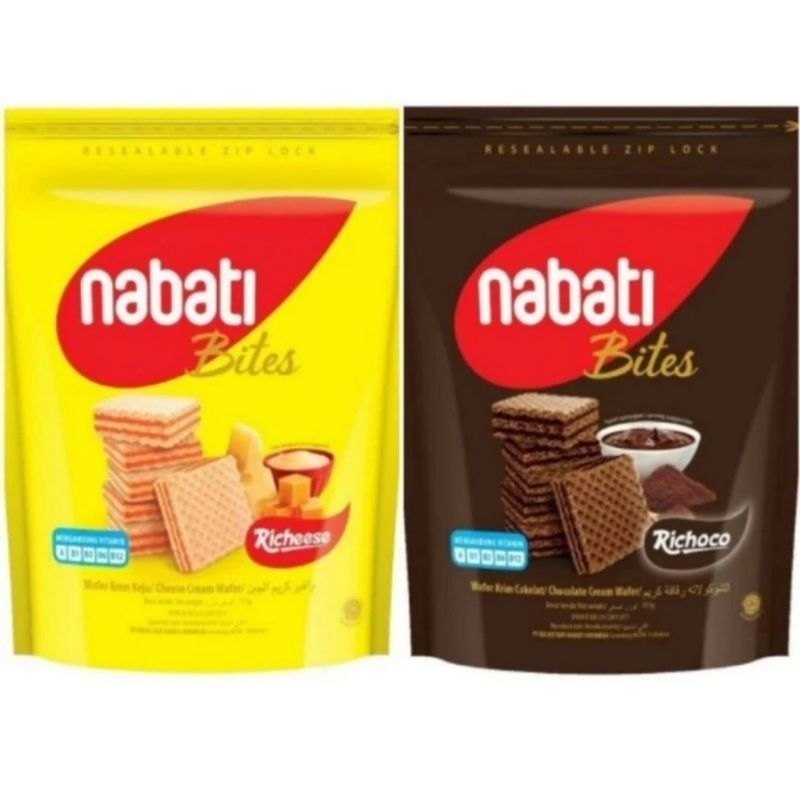 

Nabati Bites Richeese / Richoco Kemasan Pouch 112 gr