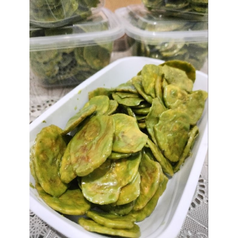 

Caucauchips Keripik Pisang Matcha Premium Lumer Cemilan Makanan Manis