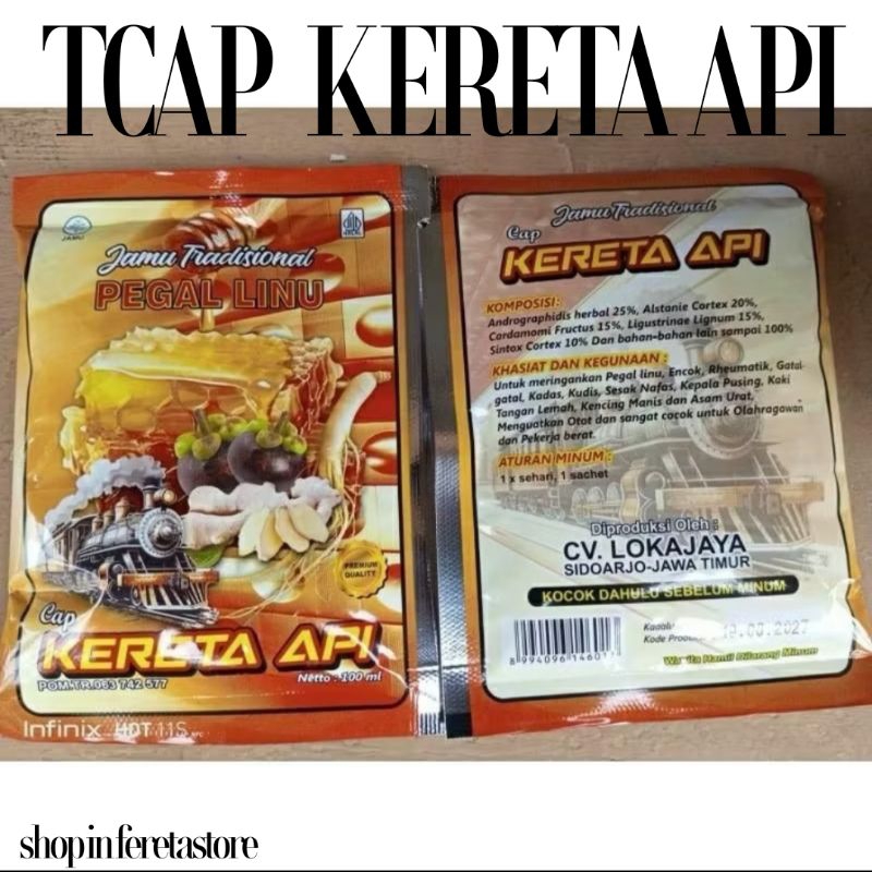 

Jual madu Tcap kereta api 12sachet