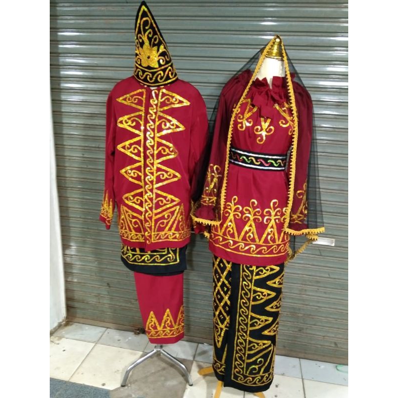 sepasang Nanang Galuh untuk dewasa adat Banjar lengkap