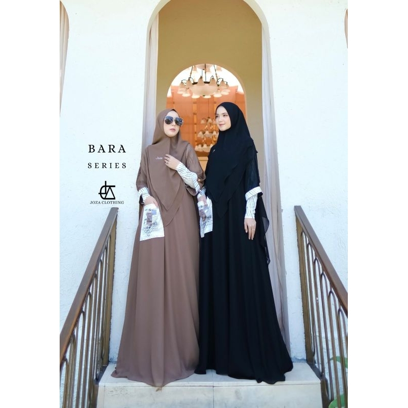 bara series by joza clothing dress hitam joza gamis ceruty joza bara black joza bara brown joza