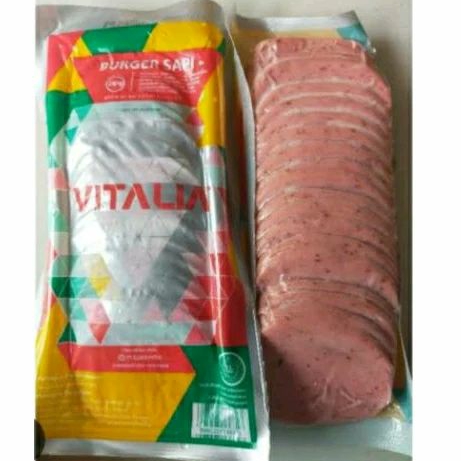 

daging burger vitalia UK kecil isi 20