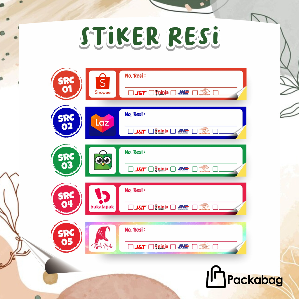 

STICKER RESI CUSTOM MURAH - STIKER LABEL RESI PENGIRIMAN