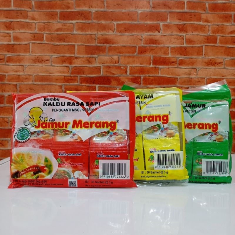 

Bumbu Kaldu | Cap Jamur Merang Isi 30 Sachet