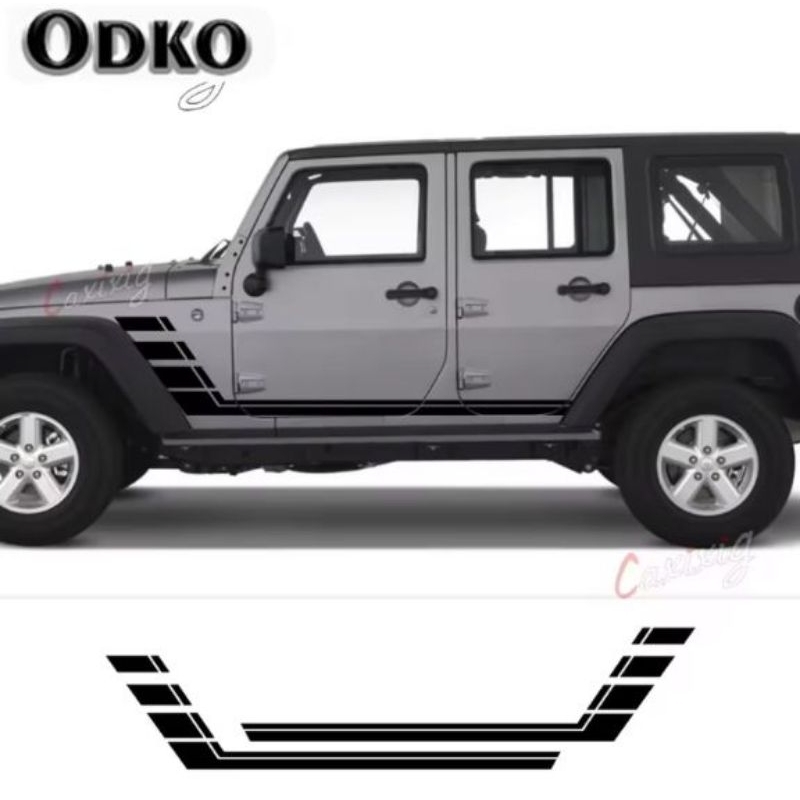 CUTTING STICKER TERBARU MOBIL JEEP, RUBICON, JIMNY, FEROZA, ESCUDO,KATANA,DLL