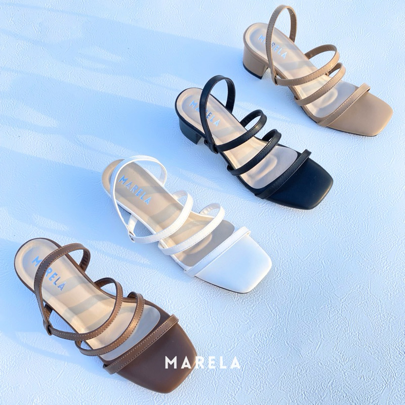 MARELA - Aghnia Heels Sandal Wanita Hak 5 cm / Sandal Sepatu Tali Wanita Hak Tinggi