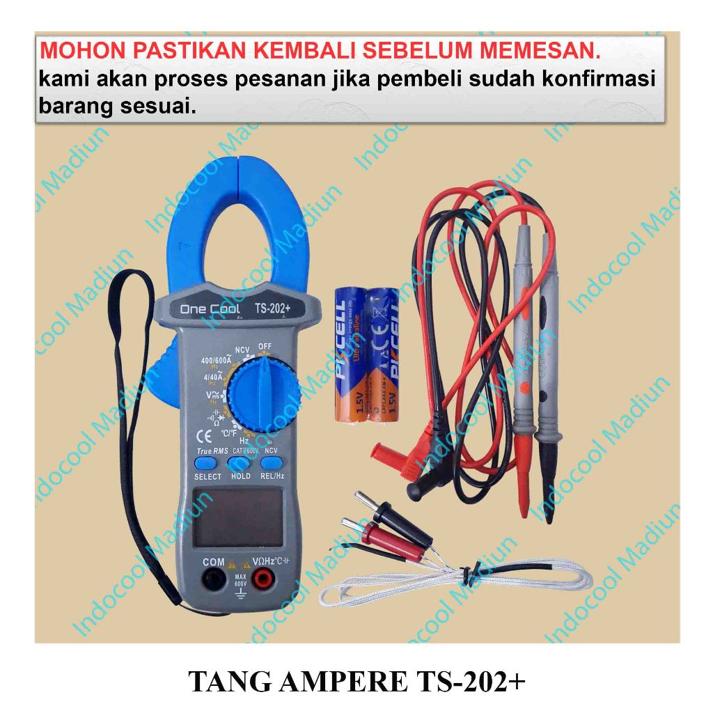 TS202+ DIGITAL CLAMP METER / TANG AMPERE / TANG AMPERE TS-202+