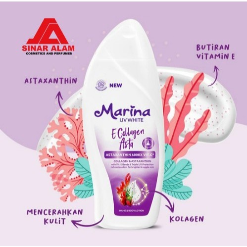 Marina UV White E Collagen Asta Body Lotion
