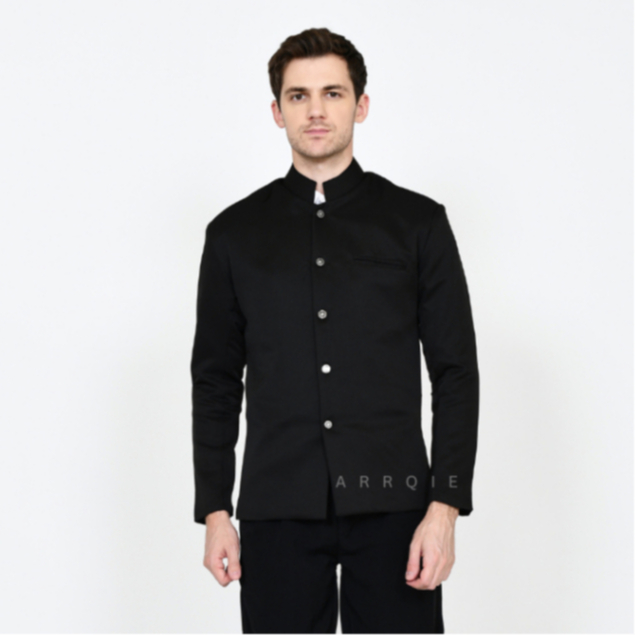Terlaris  Jas Gakuran Pria Hitam Polos Model Slim Fit Bahan Lembut Nyaman Dipakai Jas Pria Formal