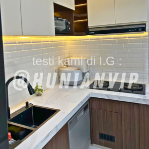 Kitchen set minimalis surabaya / Rak dapur atas bawah aluminium acp terpasang