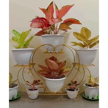 standing pot bentuk love / rak pot bentuk love / rak pot bunga besi