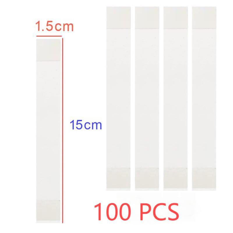 100pcs Plastik Mika Display Promo Card Mika Label Harga Rak label harga gantung 15*150mm Mika Label