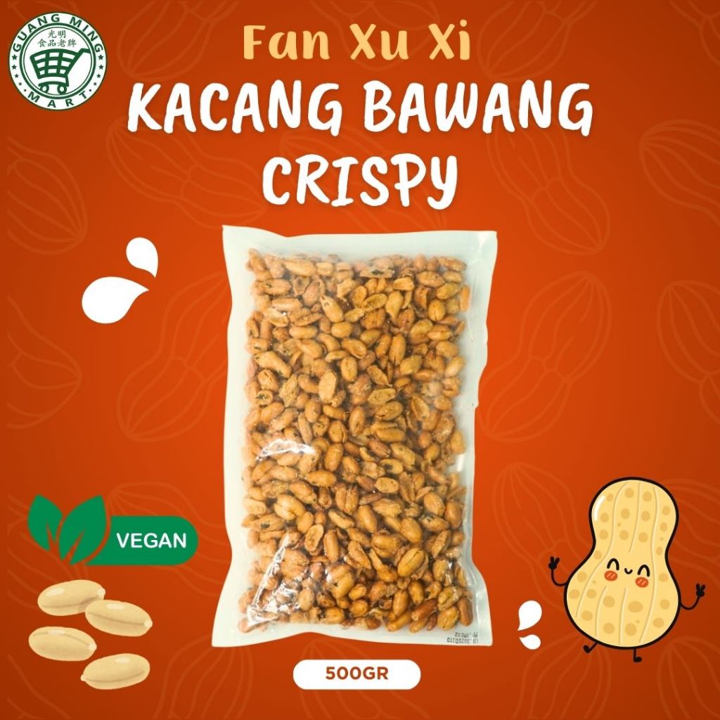 

KACANG BAWANG CRISPY BY FAN XU XI 500G (VEGAN FRIENDLY)