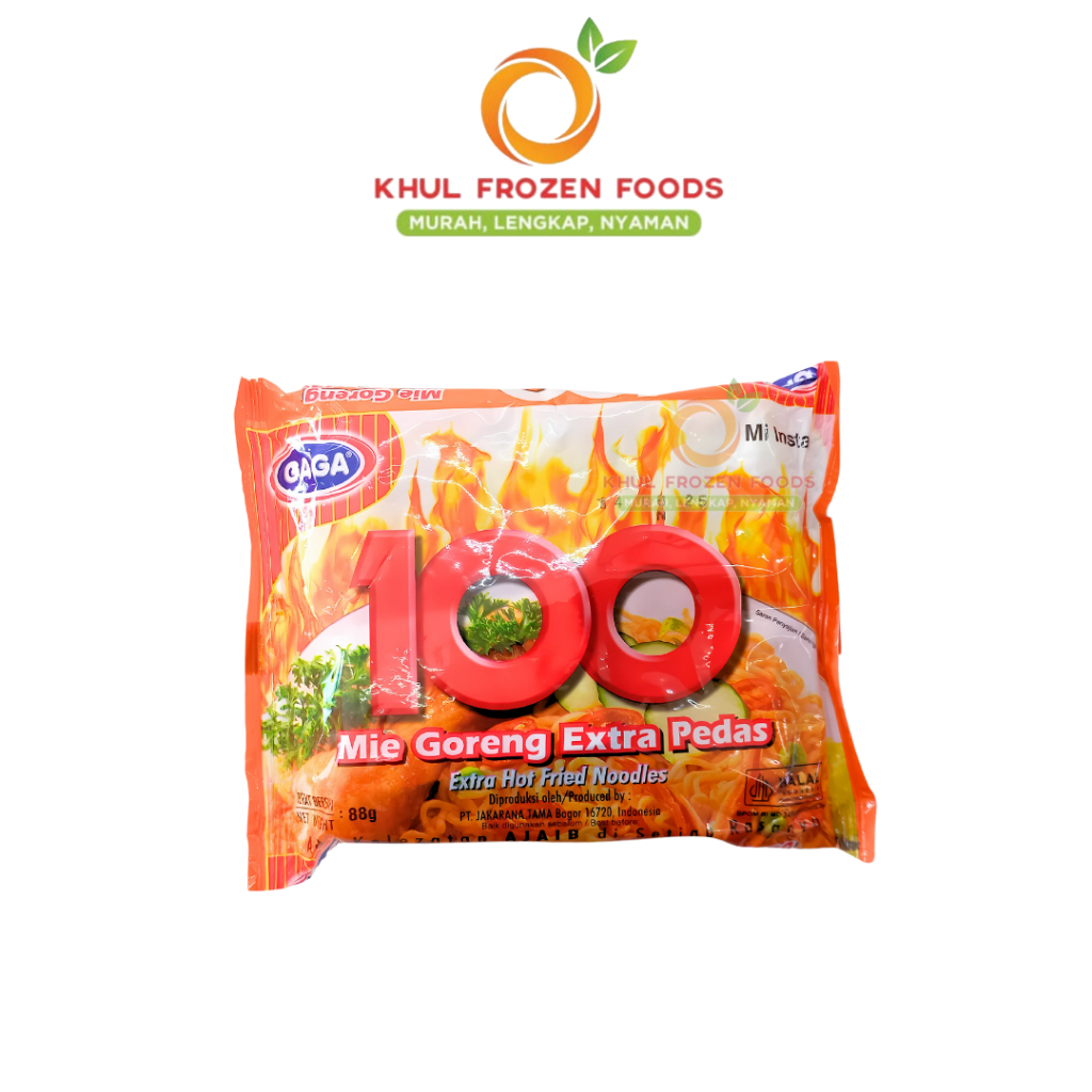

Mie Gaga100 Goreng Extra Pedas 85Gr / GAGA / Mie goreng