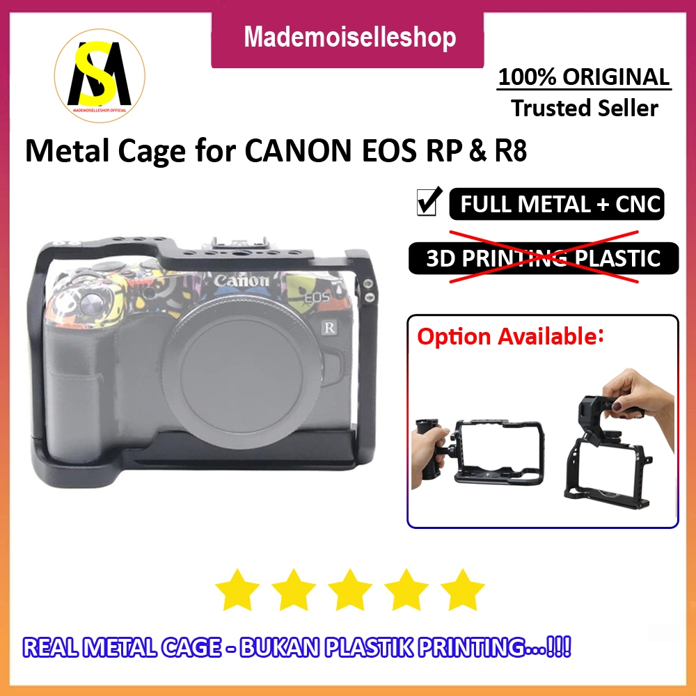 Aluminium Metal Cage Rig for Canon EOS RP EOS R8 - Movie Cage & Rig - Cage EOS RP R8 Metal