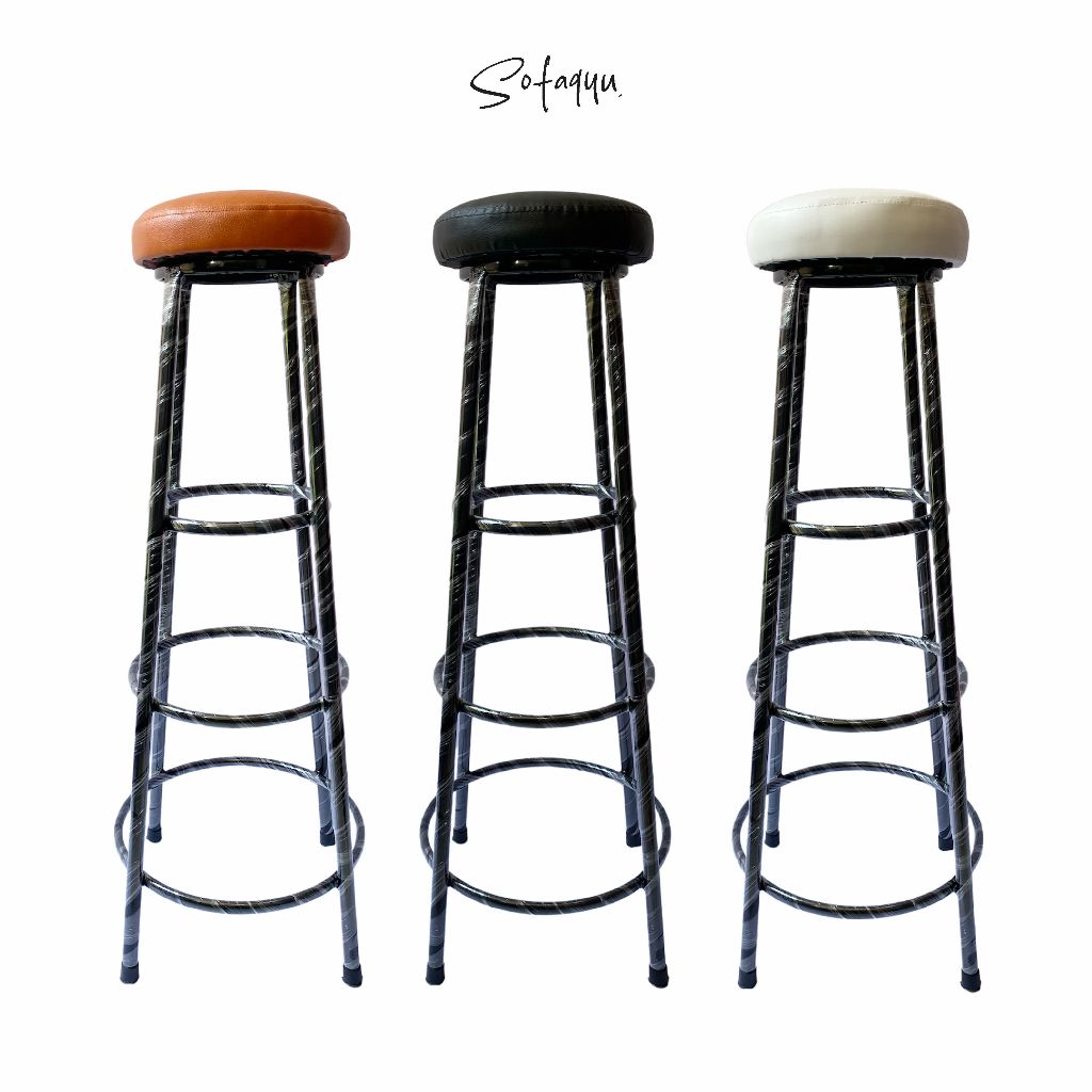 kursi bakso busa 100 cm / kursi tangga / kursi sofa / kursi tinggi / bangku cafe /kursi besi / kursi