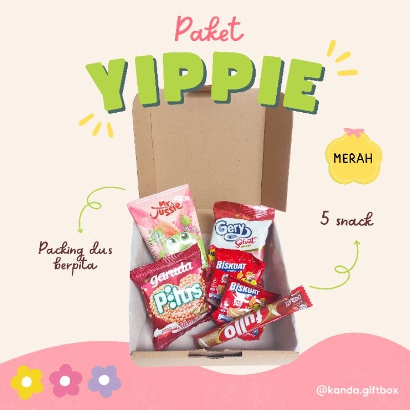 

Paket Yippie - Hampers Snack - Hampers Lebaran - Giftbox Snack - Kado Ulang Tahun - Kado Wisuda - Kado sempro