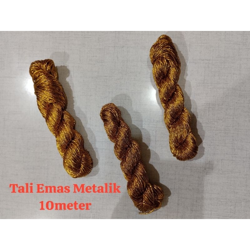 

[10 Meter] Tali Emas Souvenir / Tali Gold Metalik / Tali Souvenir / Tali Kado Ulang Tahun / Tali Aksesoris