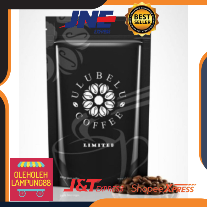 

Kopi Ulubelu Black Limited Edition Kopi Robusta Lampung Aroma Hazelnut Kopi Giling Halus Lampung