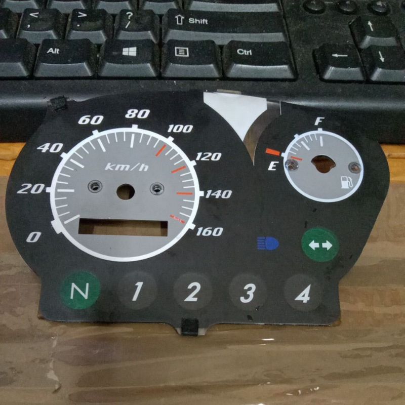 Papan layar spidometer jupiter z lama karbu original copotan