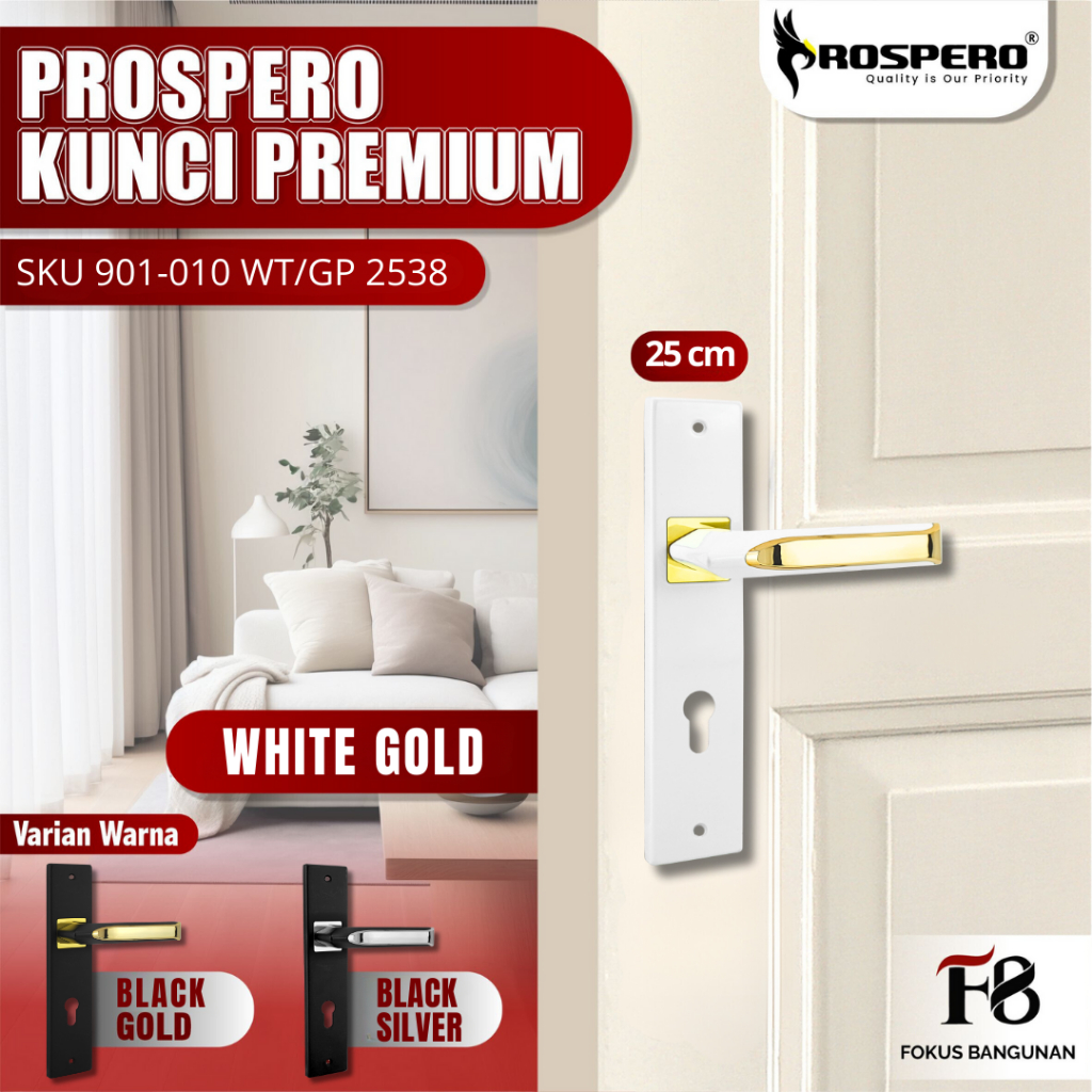 Prospero Gagang Pintu Rumah Set Body Silinder Handle Pintu 25 cm | 2538