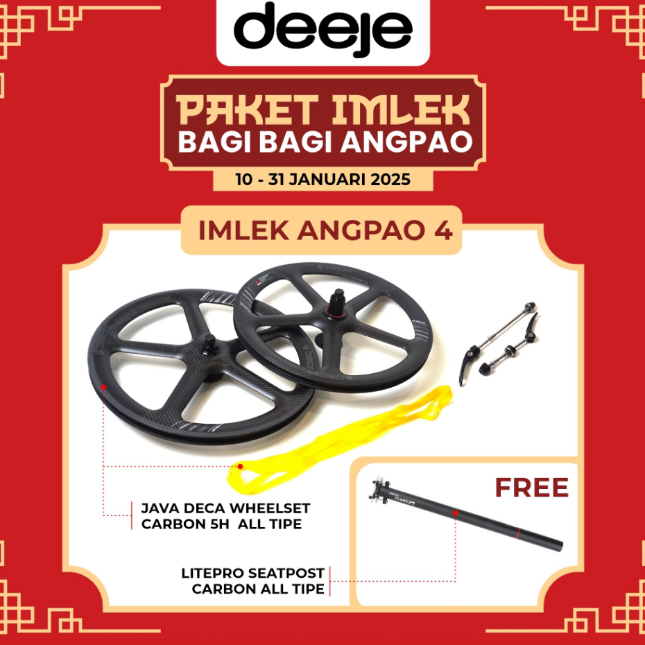 

Paket Imlek (Bagi-bagi Angpao) 4 - Java Deca Carbon Wheelset All Type