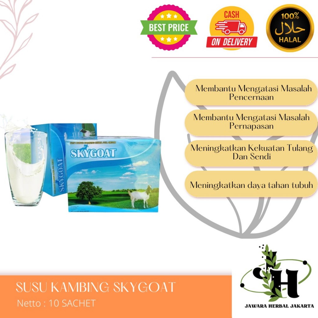 

Susu Kambing Etawa Full Cream Original isi 10 Sachet Skay Goat