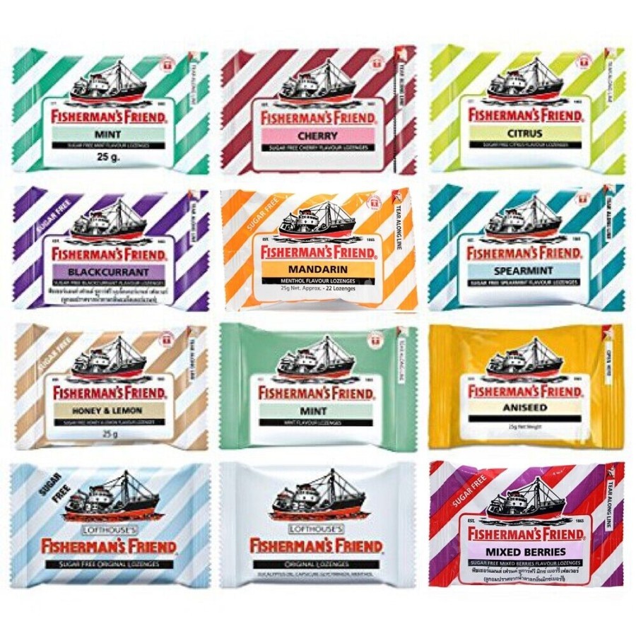 

Permen Fisherman's Friend Sugar Free 25 gram Penyegar Pelega Tengorokan All Variant