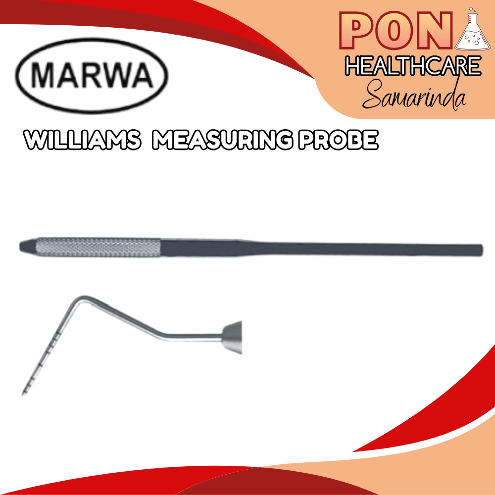 Marwa Wiliams Measuring Probe / Dental Probe Dilators / Williams Hatchet