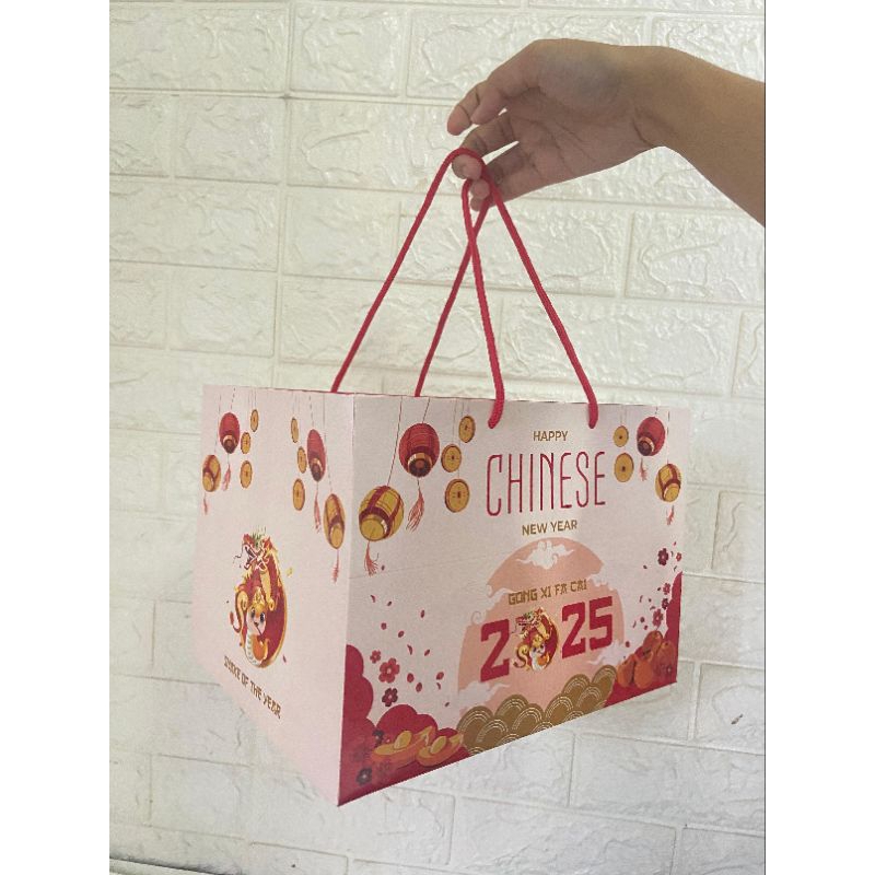

paperbag imlek / hampers imlek / paperbag custom