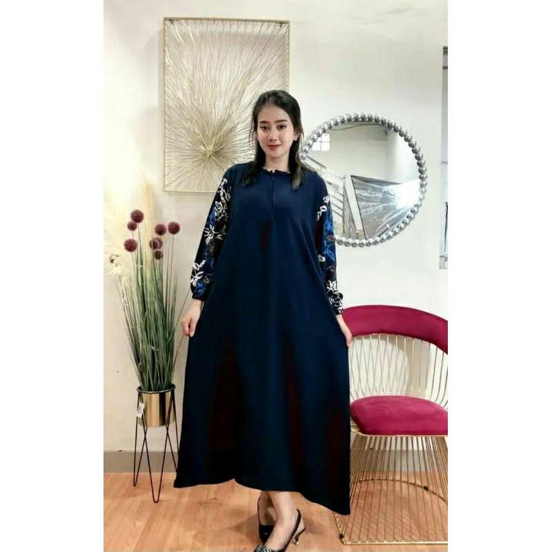 gamis kringkel mix rayon premium/gamis kringkel wanita busui/gamis kringkel terlaris/gamis kringkell