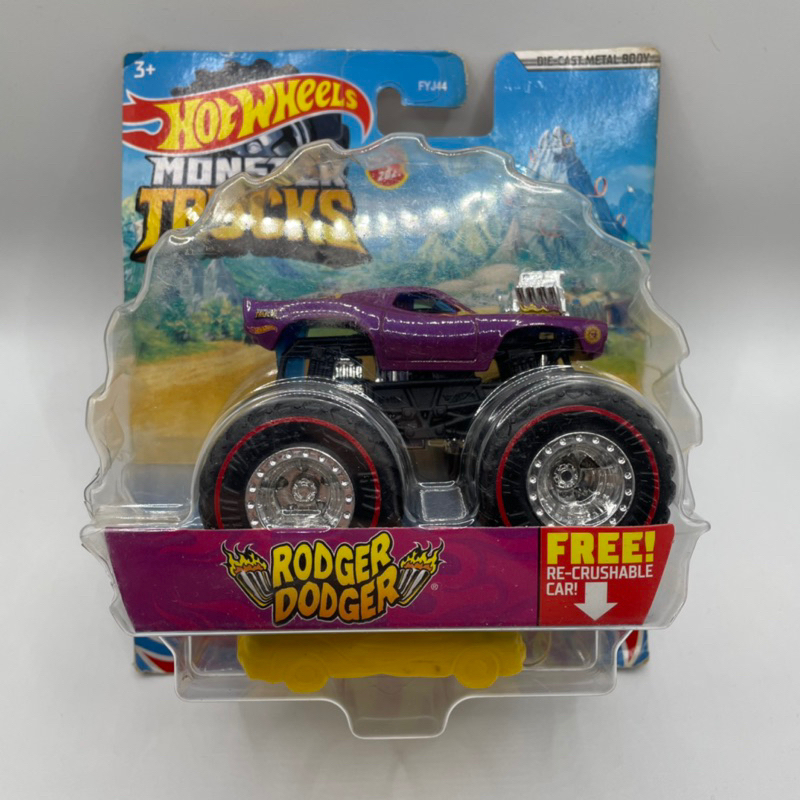 Hot Wheels Monster Trucks Rodger Dodger Ungu Treasure Hunt TH THS Chase Truck Hotwheels