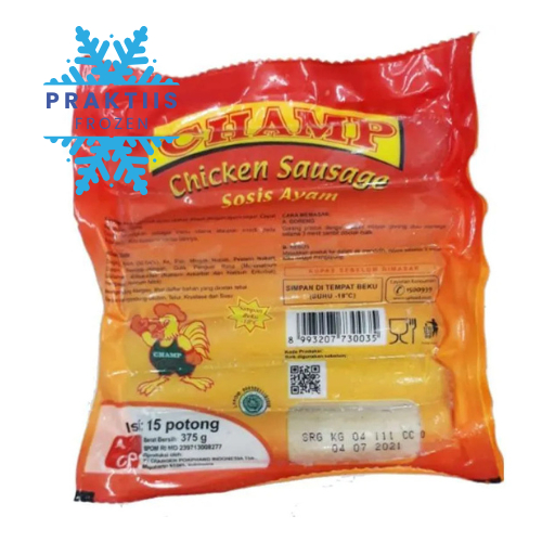 

CHAMP CHICKEN SAUSAGE 375 GR (SOSIS AYAM)