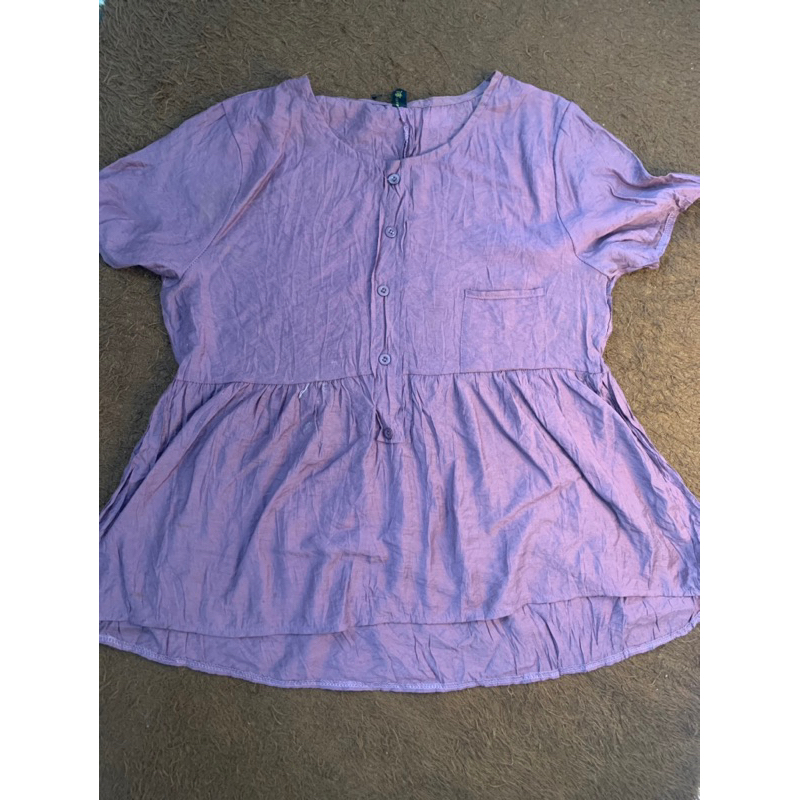 Blouse korea warna ungu