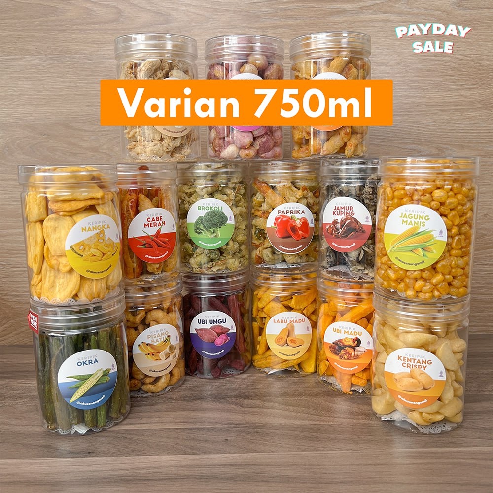 

750ml SEMUA VARIAN KERIPIK SAYUR BUAH