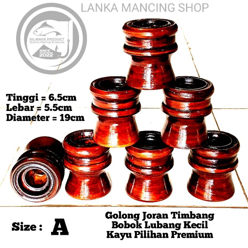 Golongan pancing joran timbang lubang kecil/bobok bahan kayu pilihan serat premium