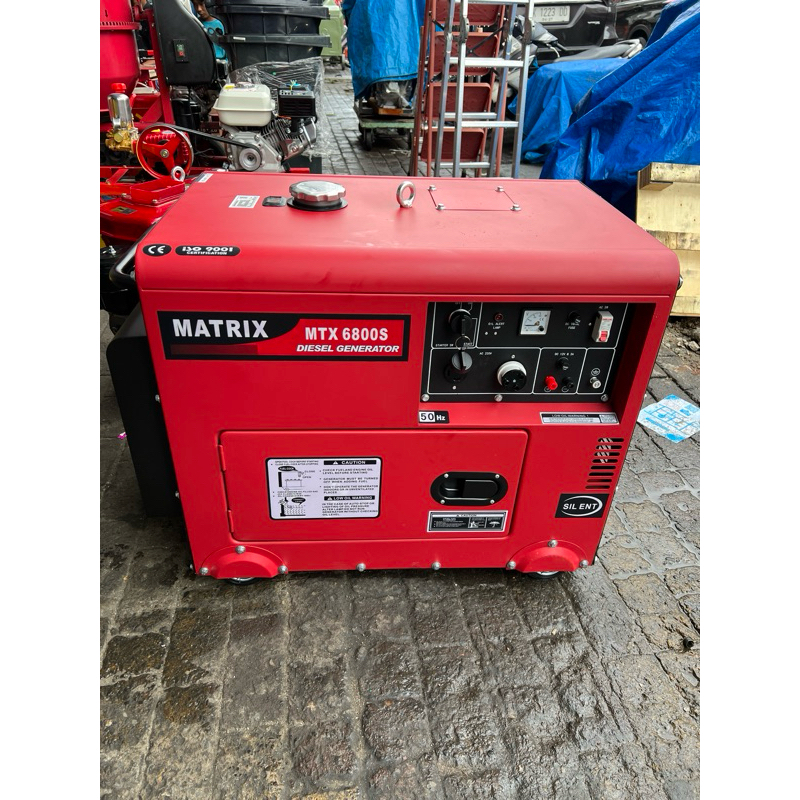 GENSET SILENT DIESEL MATRIX 5000 WATT MT6800S SOLAR HARGA PROMO