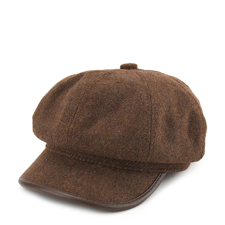 Urban State - Canvas Newsboy Cap - Brown